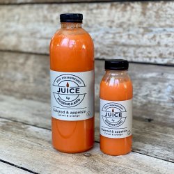 100% friskpresset gulerod & appelsin 0,33 L