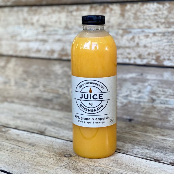 100% friskpresset pinkgrape & appelsin 1 L