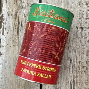 Peber r�d STRIMLER i lage 5 kg / dags pris