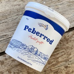 Peberrod revet (Fint) Hvidt lg